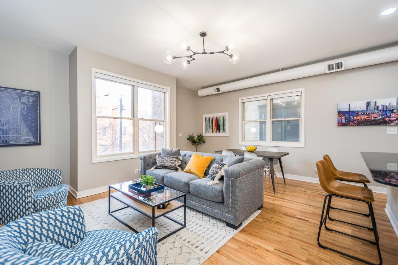Vibrant And Modern 2-Bedroom Home Near Downtown Chicago Kültér fotó