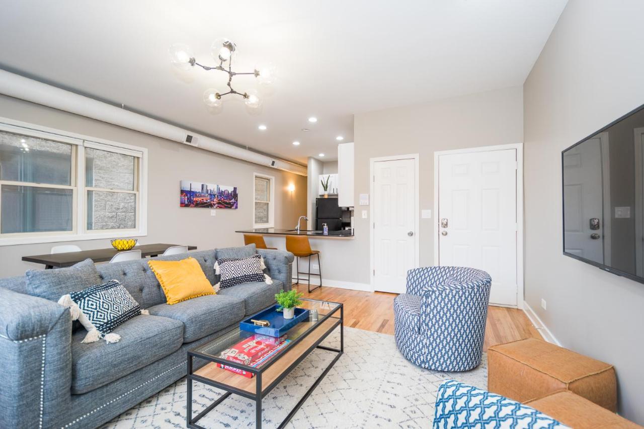 Vibrant And Modern 2-Bedroom Home Near Downtown Chicago Kültér fotó