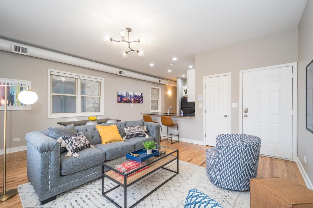 Vibrant And Modern 2-Bedroom Home Near Downtown Chicago Kültér fotó